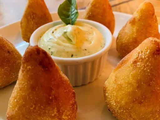 Coxinha de frango da Pandan, foto do cardápio oficial
