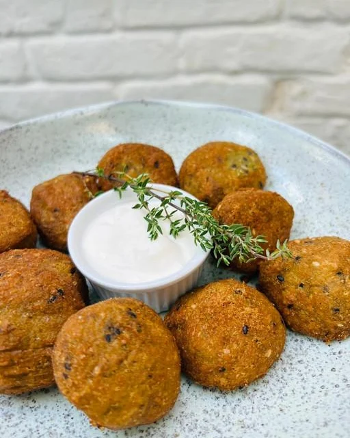 Falafel de grão de bico da Pandan, foto do cardápio oficial